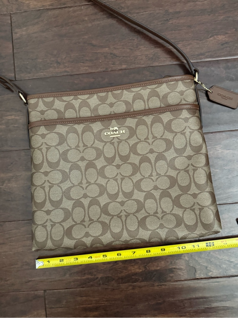 Coach Khaki & Brown Crossbody - Picture 10 of 13